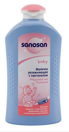 фото упаковки Sanosan молочко увлажняющее с пантенолом