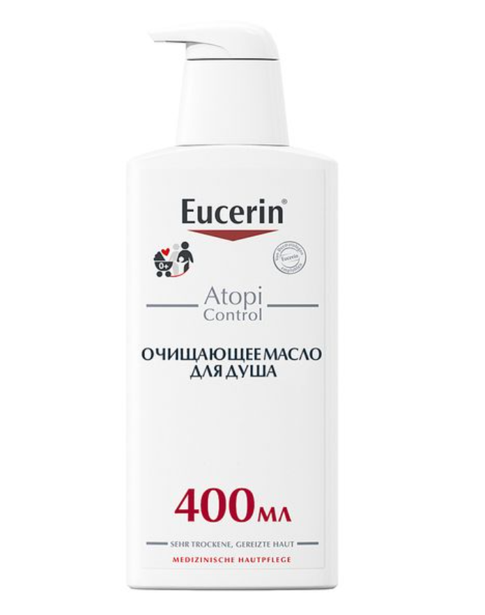 фото упаковки Atopic Control Eucerin Масло для душа очищающее