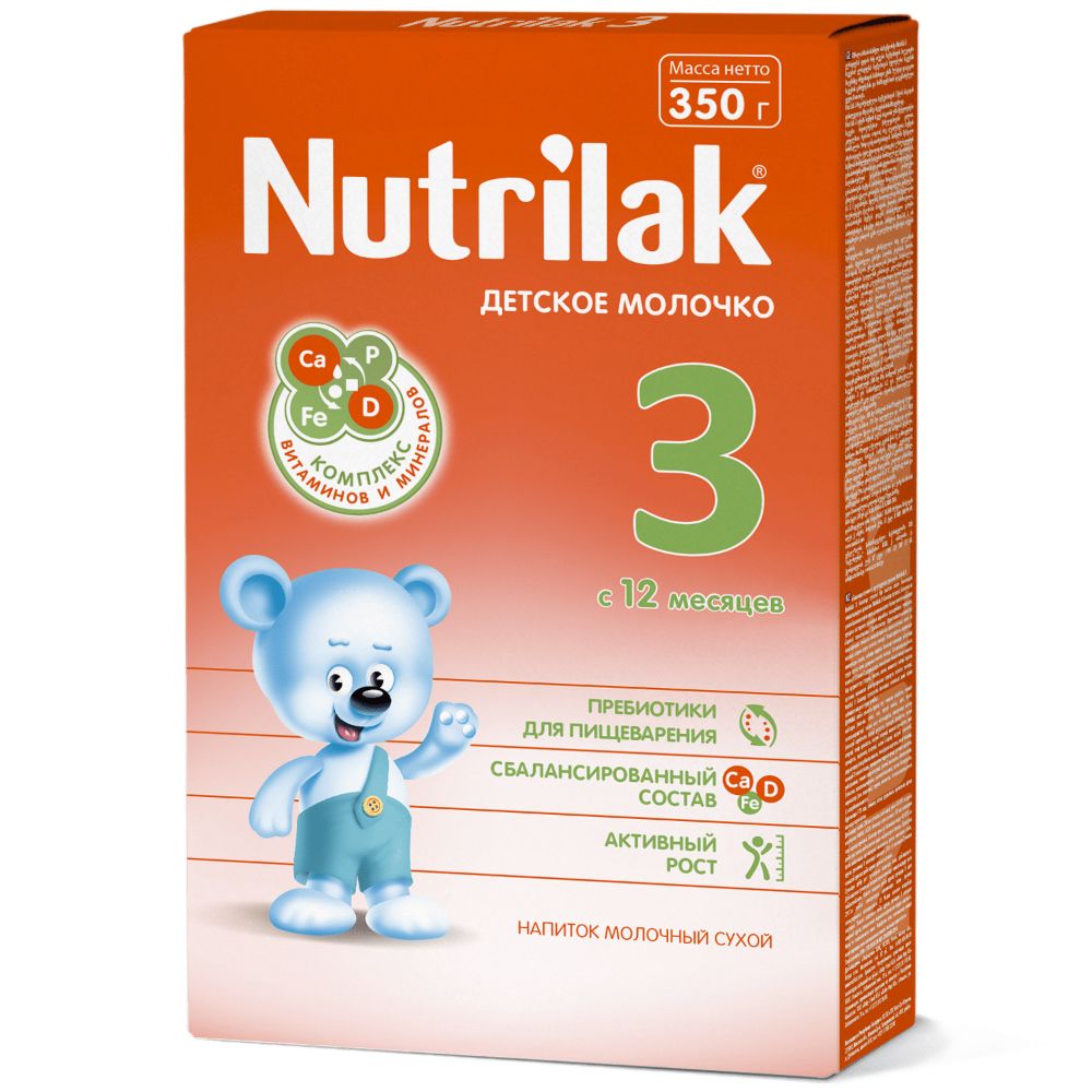фото упаковки Nutrilak 3 Молочная смесь 12+ мес