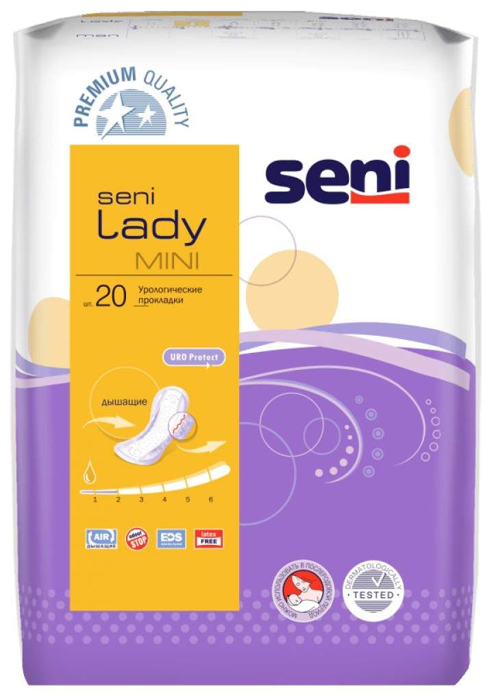 фото упаковки Seni Lady Mini прокладки урологические
