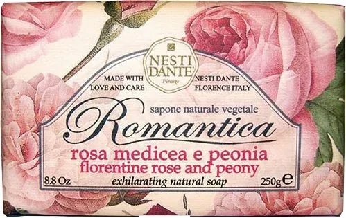 фото упаковки Nesti Dante Мыло Романтика роза пион
