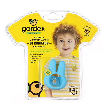 фото упаковки Gardex baby Клипса от комаров со сменным картриджем