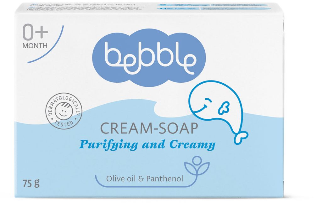фото упаковки Bebble Крем-мыло твердое детское