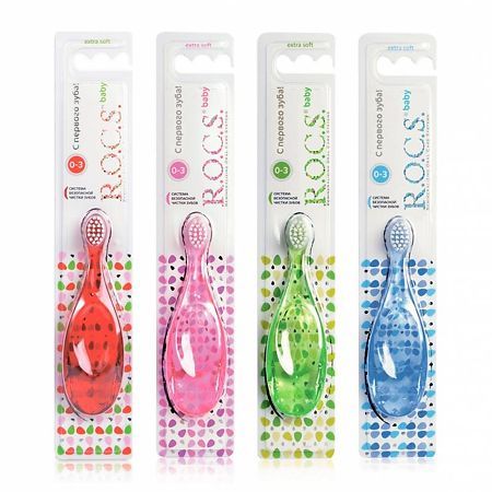 фото упаковки ROCS Baby Зубная щетка для детей от 0 до 3 лет