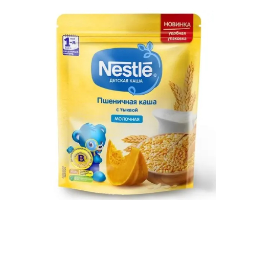 фото упаковки Nestle Каша молочная пшеничная с тыквой