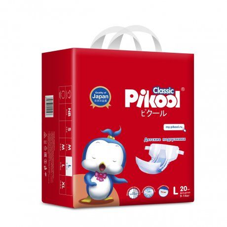 фото упаковки Pikool Classic Подгузники детские