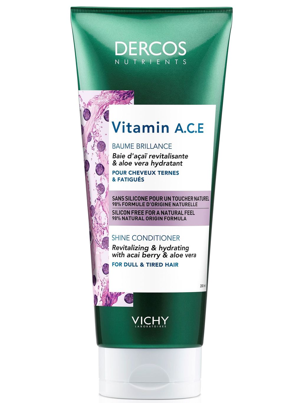 фото упаковки Vichy Dercos Nutrients Vitamin Кондиционер для блеска волос
