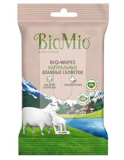 фото упаковки BioMio Bio-Wipes Салфетки влажные натуральные
