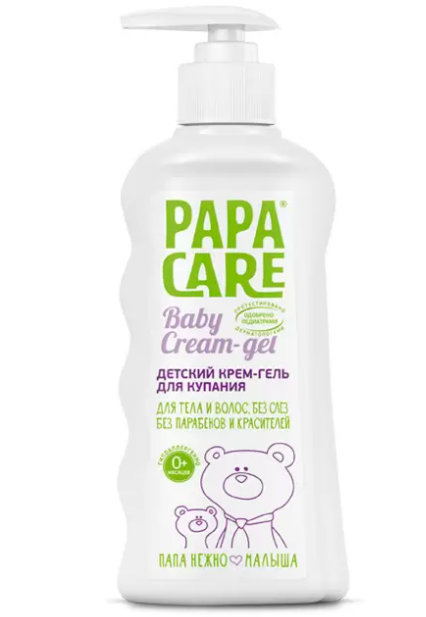 фото упаковки Papa Care Крем-гель детский для купания
