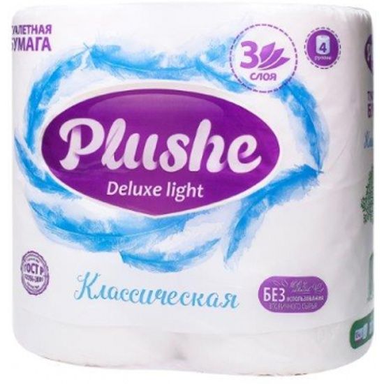 фото упаковки Plushe Deluxe туалетная бумага