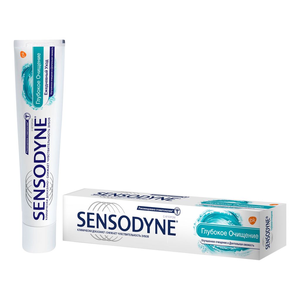 фото упаковки Зубная паста Sensodyne Глубокое очищение