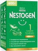 Nestogen 1, для детей с рождения, смесь молочная сухая, с пребиотиками и лактобактериями, 600 г, 1 шт.