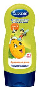 Bubchen kids шампунь для волос и тела Дыня, шампунь, 230 мл, 1 шт.