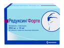 Редуксин форте, 850 мг+15 мг, таблетки, покрытые пленочной оболочкой, 90 шт.