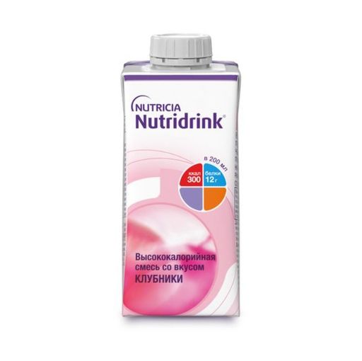 Nutridrink, жидкость для приема внутрь, со вкусом клубники, 200 мл, 1 шт.