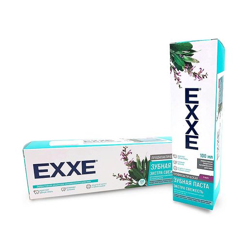 Exxe Экстра свежесть Зубная паста профилактическая, паста зубная, 100 мл, 1 шт.
