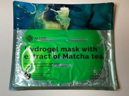Маска для лица гидрогелевая, патчи для кожи вокруг глаз, с экстрактом зеленого чая матча, 1 шт.