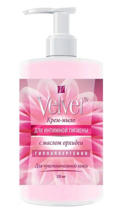 Velvet Крем-мыло для интимной гигиены с маслом орхидеи, крем-мыло, 320 мл, 1 шт.