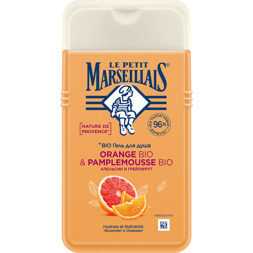 Le Petit Marseillais Гель для душа Апельсин и Грейпфрут, гель для душа, 250 мл, 1 шт.