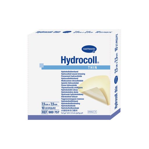 Hydrocoll Thin Повязка гидроколлоидная, 7.5х7.5см, повязка стерильная, 10 шт.