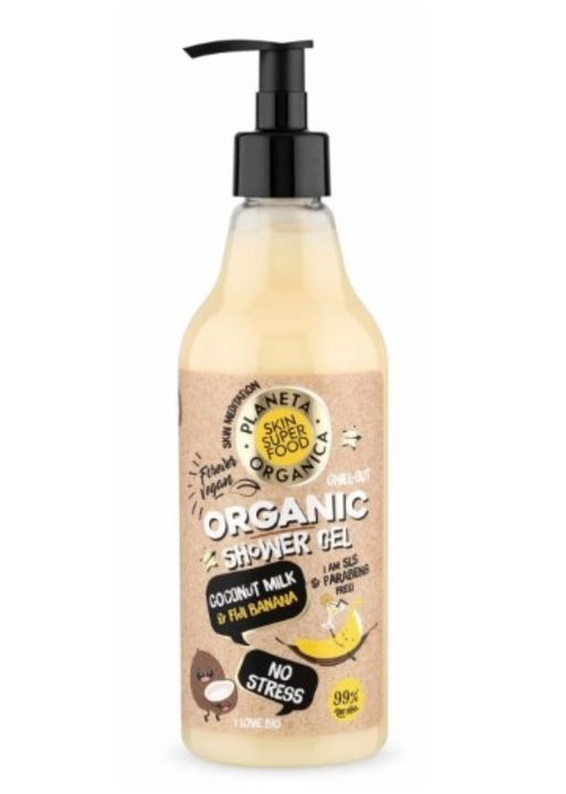 Planeta organica Skin Super Food Гель для душа No stress, гель для душа, 500 мл, 1 шт.