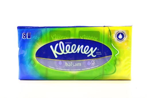 Kleenex Balsam Платки носовые бумажные, 9, 8 шт.