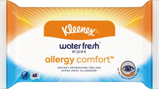 Kleenex Allergy Comfort Салфетки влажные, салфетки влажные, 40 шт.