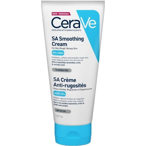 CeraVe SA Крем смягчающий для сухой кожи, крем для лица, для сухой, огрубевшей и неровной кожи, 177 мл, 1 шт.