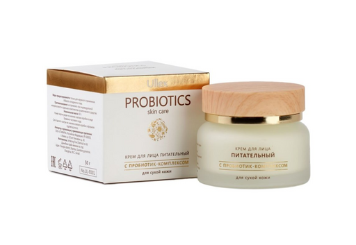 Ullex Probiotics Питательный крем для лица, крем, для сухой кожи, 50 г, 1 шт.