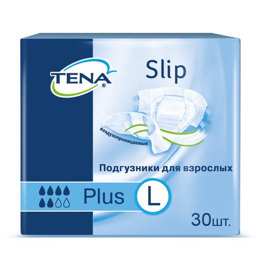 Подгузники для взрослых Tena Slip Plus, Large L (3), 30 шт.