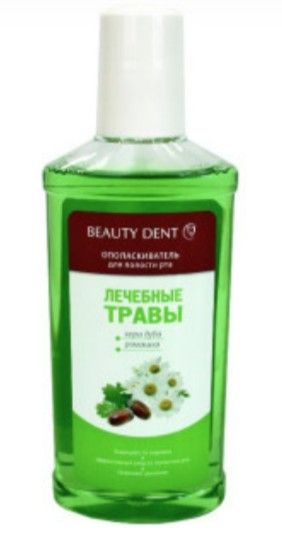 Beauty dent Ополаскиватель для рта Лечебные травы, ополаскиватель полости рта, 250 мл, 1 шт.