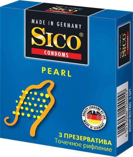 Презервативы Sico Peаrl, презерватив, 3 шт.