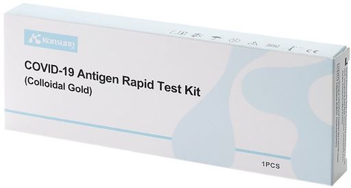 Набор реагентов для выявления антигена SARS-CoV-2 в мазке, тест-полоска, COVID-19 Ag, 1 шт.