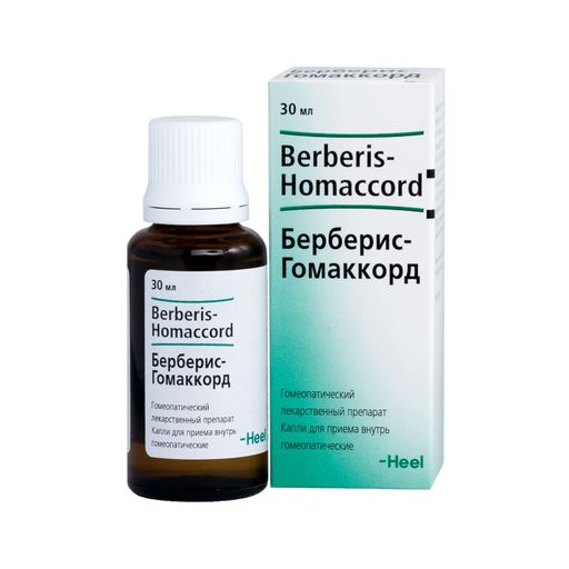 Берберис-Гомаккорд, капли для приема внутрь гомеопатические, 30 мл, 1 шт.