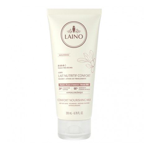 Laino Молочко для тела органическое, молочко для тела, для сухой кожи с маслом каритэ, 200 мл, 1 шт.