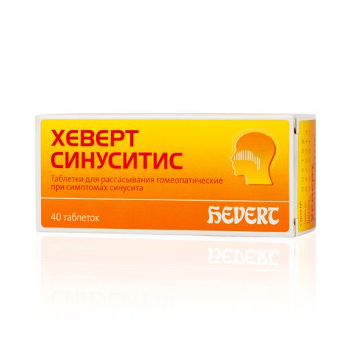 Хеверт синуситис, таблетки для рассасывания гомеопатические, 40 шт.