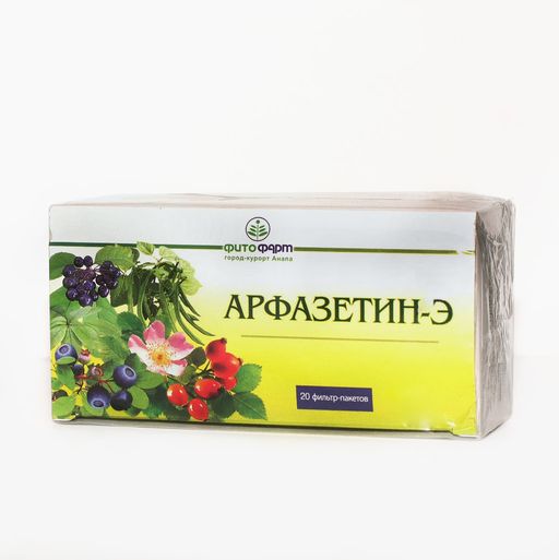 Арфазетин-Э, сырье растительное-порошок, 2.5 г, 20 шт.