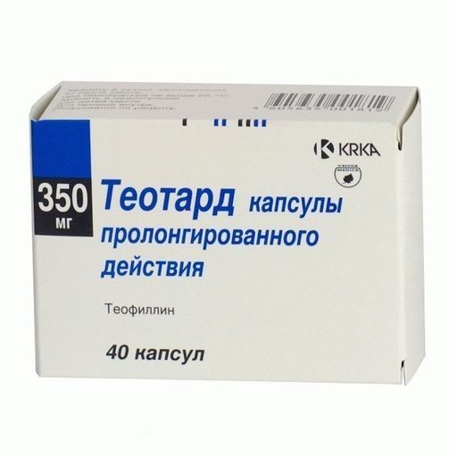 Теотард, 350 мг, капсулы ретард, 40 шт.