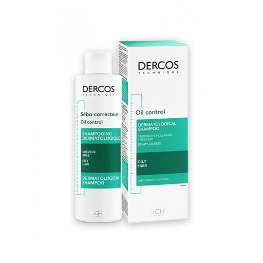 Vichy Dercos шампунь регулирующий для жирных волос, шампунь, 200 мл, 1 шт.