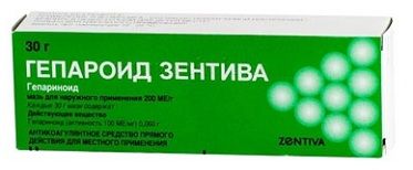 Гепароид Зентива, 200 МЕ/г, мазь для наружного применения, 30 г, 1 шт.