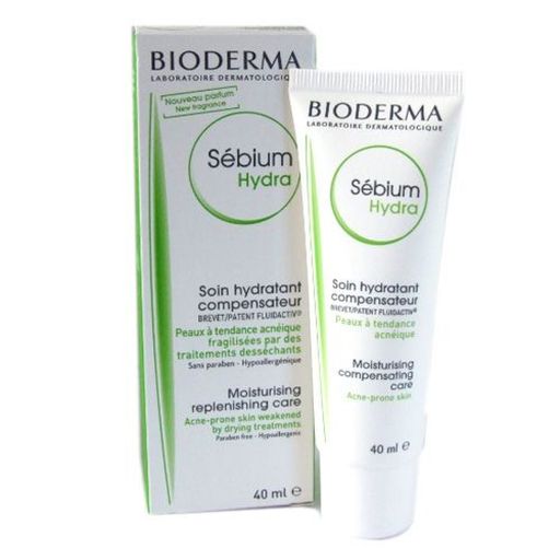 Bioderma Sebium Hydra Крем, крем для лица, для жирной, комбинированной, проблемной кожи, 40 мл, 1 шт.