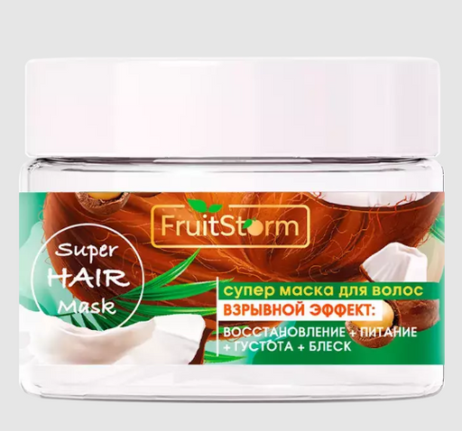 Фруитшторм Супер Маска для волос Восстановление Питание, маска для волос, 250 мл, 1 шт.