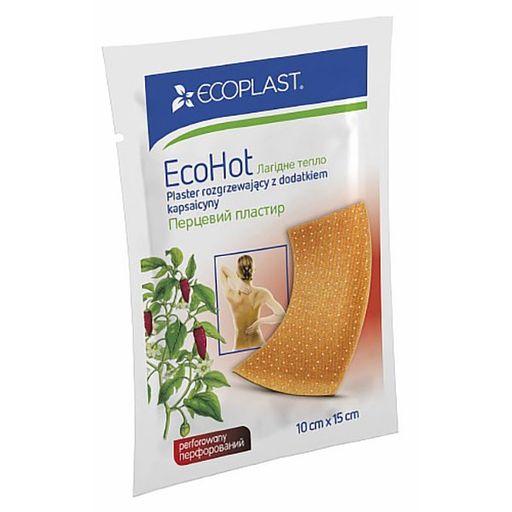 Ecoplast Ecohot Пластырь перцовый, 10х15, 1 шт.