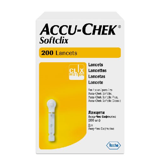 Accu-Chek Softclix Ланцеты, 200 шт.