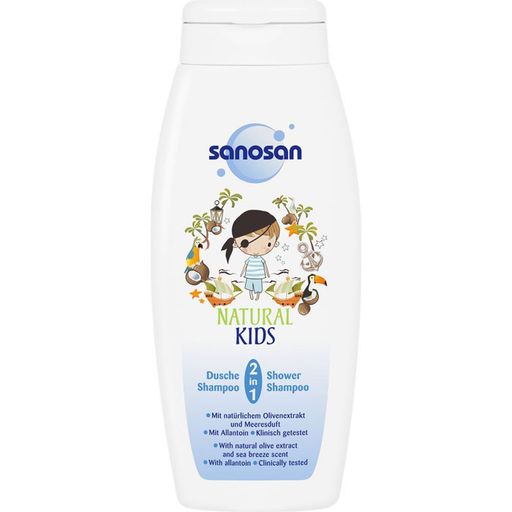 Sanosan Natural Kids средство 2в1 гель для душа и шампунь, 250 мл, 1 шт.