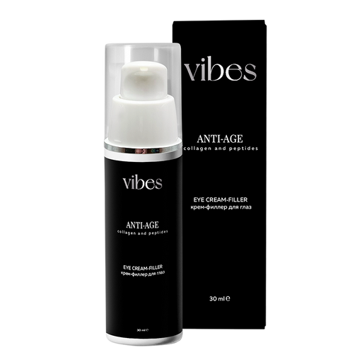 Vibes Anti-Age Крем-филлер для кожи вокруг глаз, коллаген пептиды, 30 мл, 1 шт.