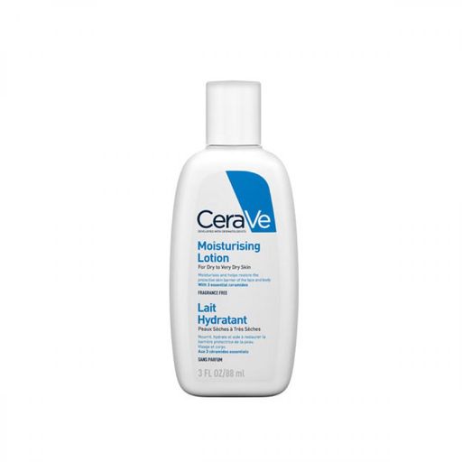 CeraVe Лосьон увлажняющий для кожи лица и тела, лосьон для тела, для сухой и очень сухой кожи, 88 мл, 1 шт.