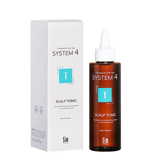 System 4 Терапевтический тоник Т для кожи головы, тоник для волос, для нормальной и жирной кожи головы, 150 мл, 1 шт.