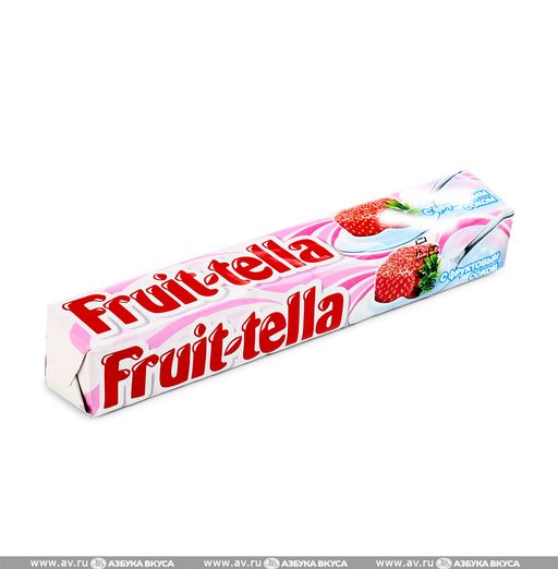 Fruittella Конфеты клубничный йогурт, конфета жевательная, 41 г, 1 шт.