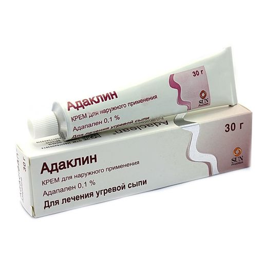 Адаклин, 0.1%, крем для наружного применения, 30 г, 1 шт.